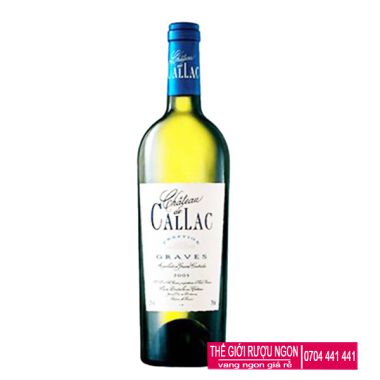 Rượu vang Pháp Chateau De Callac Prestige Blanc