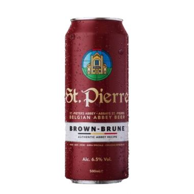 Bia Bỉ St.Pierre Brown-Brune 6,5%vol– Thùng 24 Lon 500ml