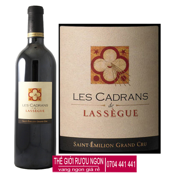 Rượu vang Pháp Les Cadrans de Lassègue Saint Emilion Gran Cru