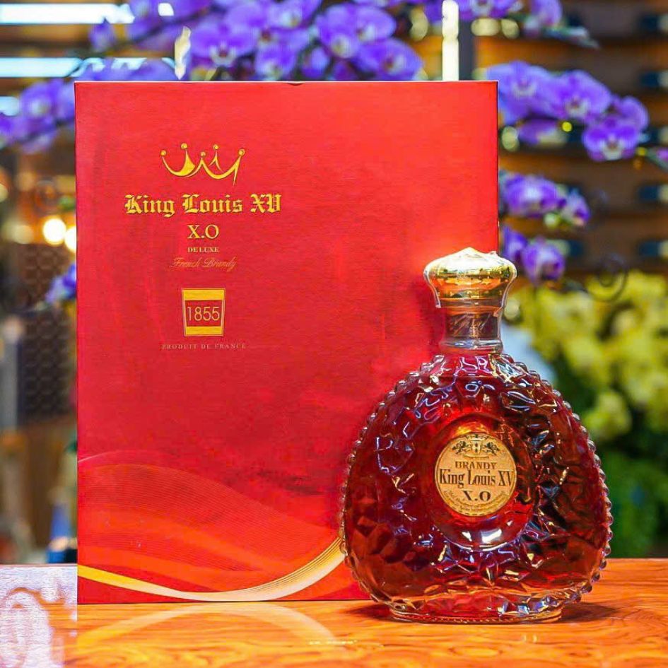 Hộp quà rượu mạnh Brandy King Louis XV XO